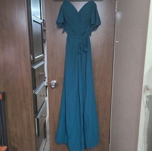 JJ's House Bridesmaid Dress Size 4 Peacock